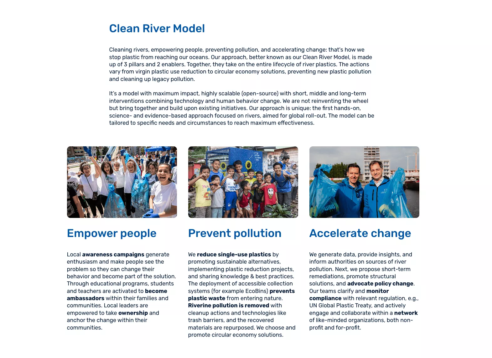 clean river model